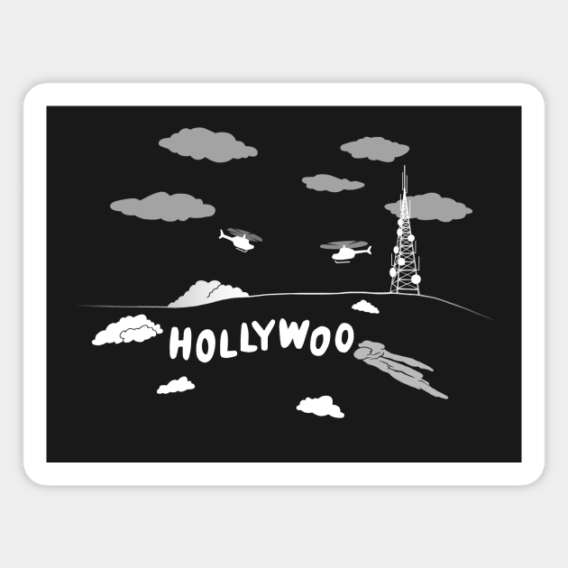 Hollywoo Sign Magnet by JuanGuilleBisbal